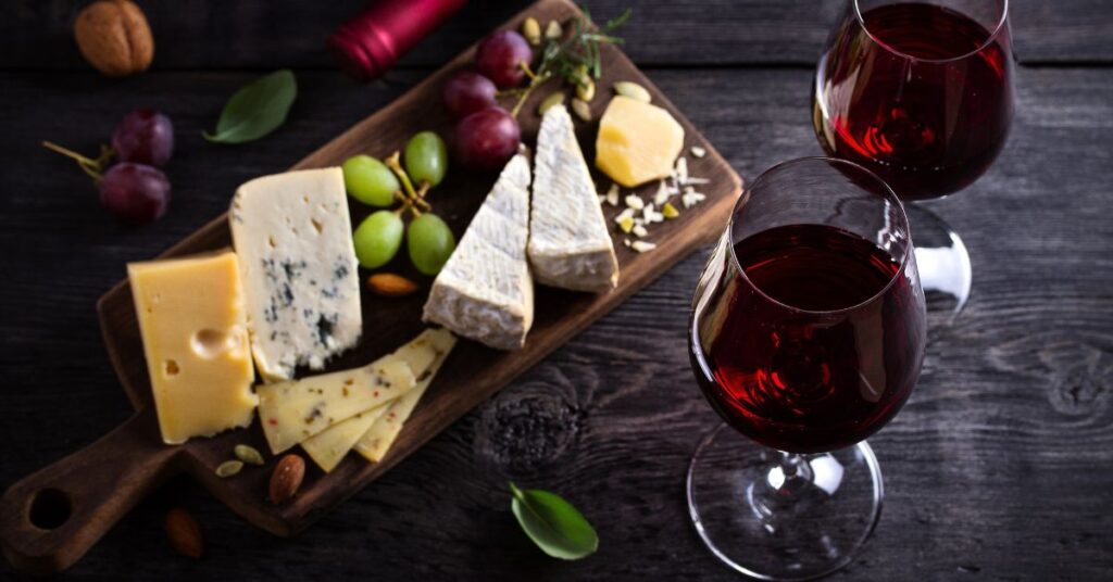 Cheese and wine