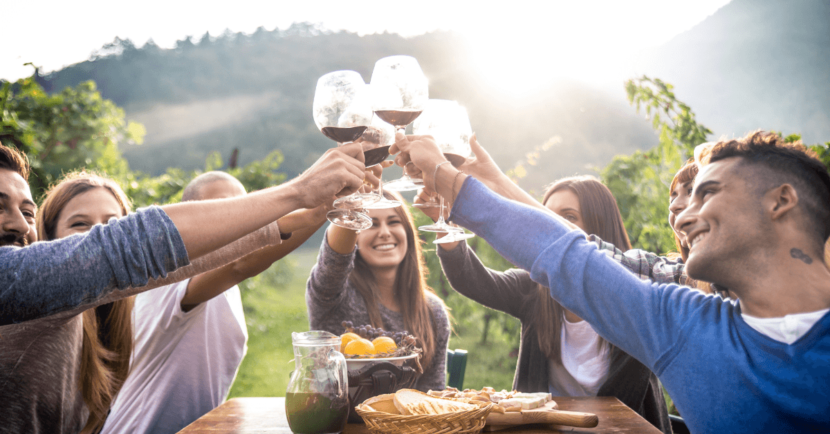 Group wine experience in Wellington